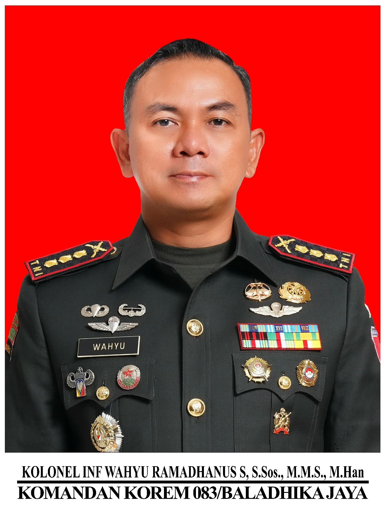 Kolonel Inf Wahyu Ramadhanus, S.Sos.,M.M.S.,M.Han.