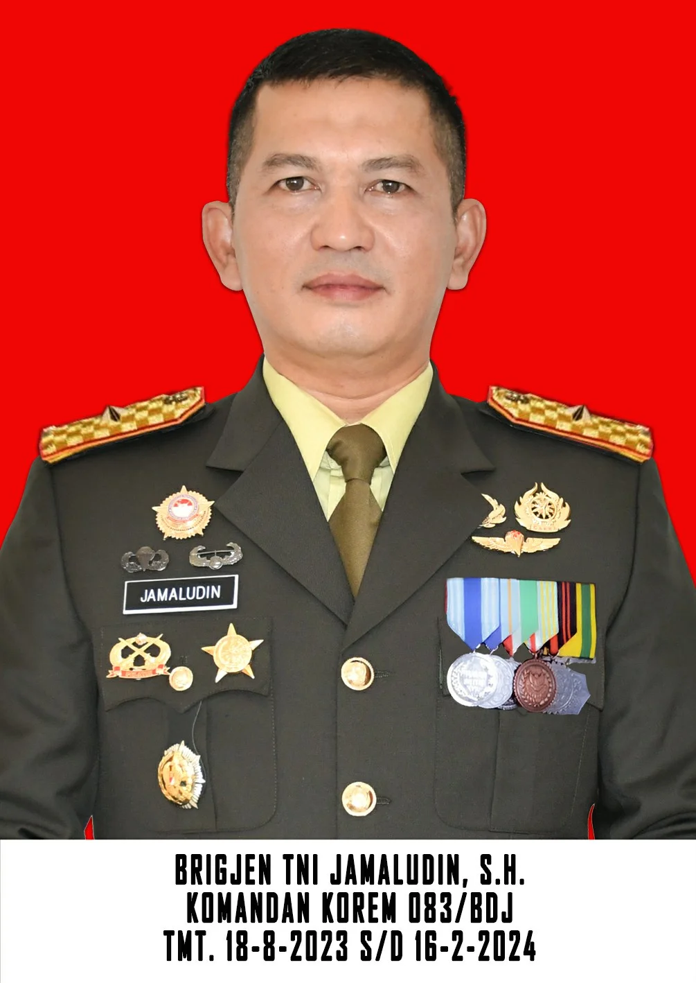 Brigjen TNI  Jamaludin, S.H.