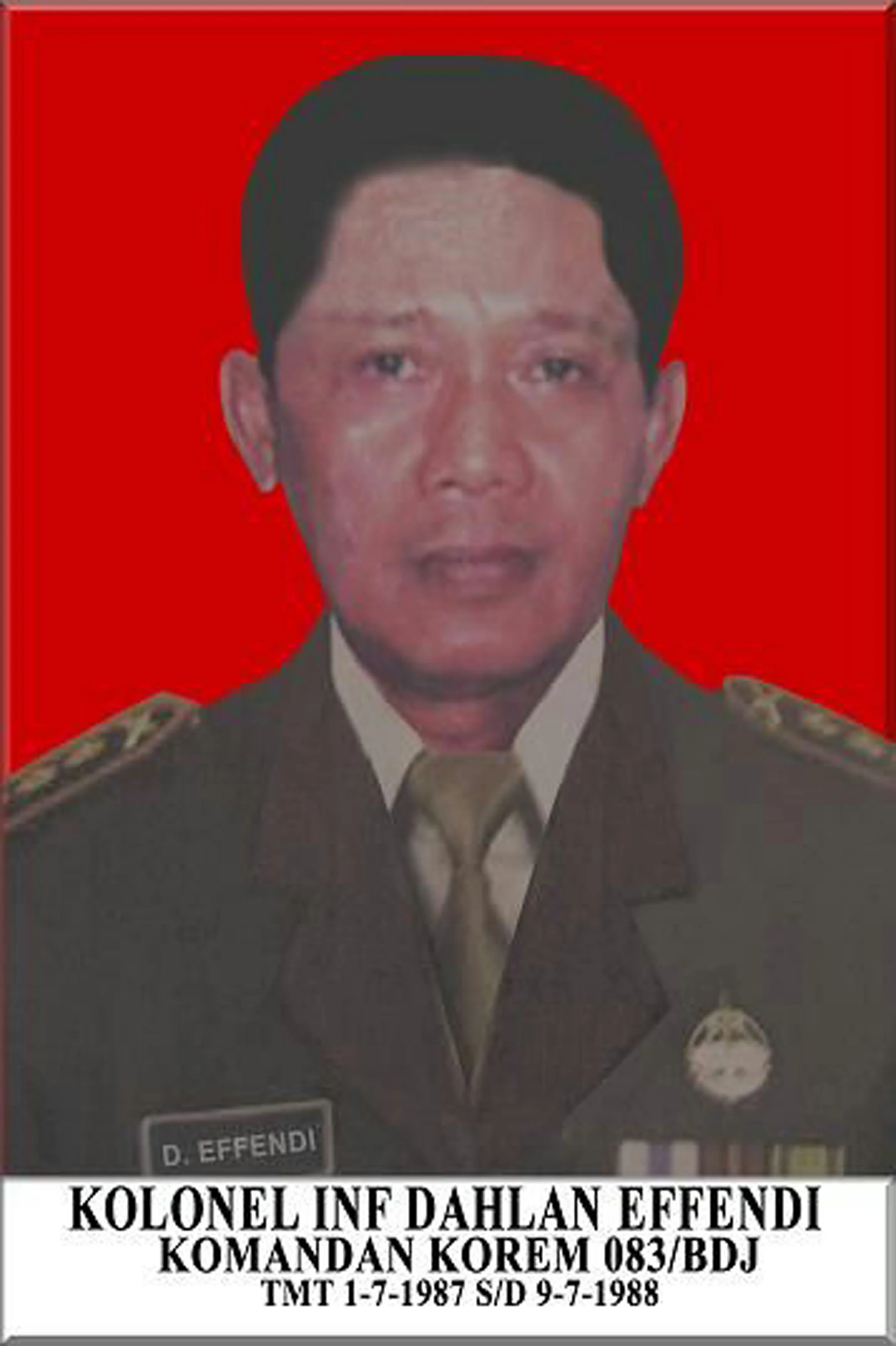 Kolonel Inf Dahlan Efendi