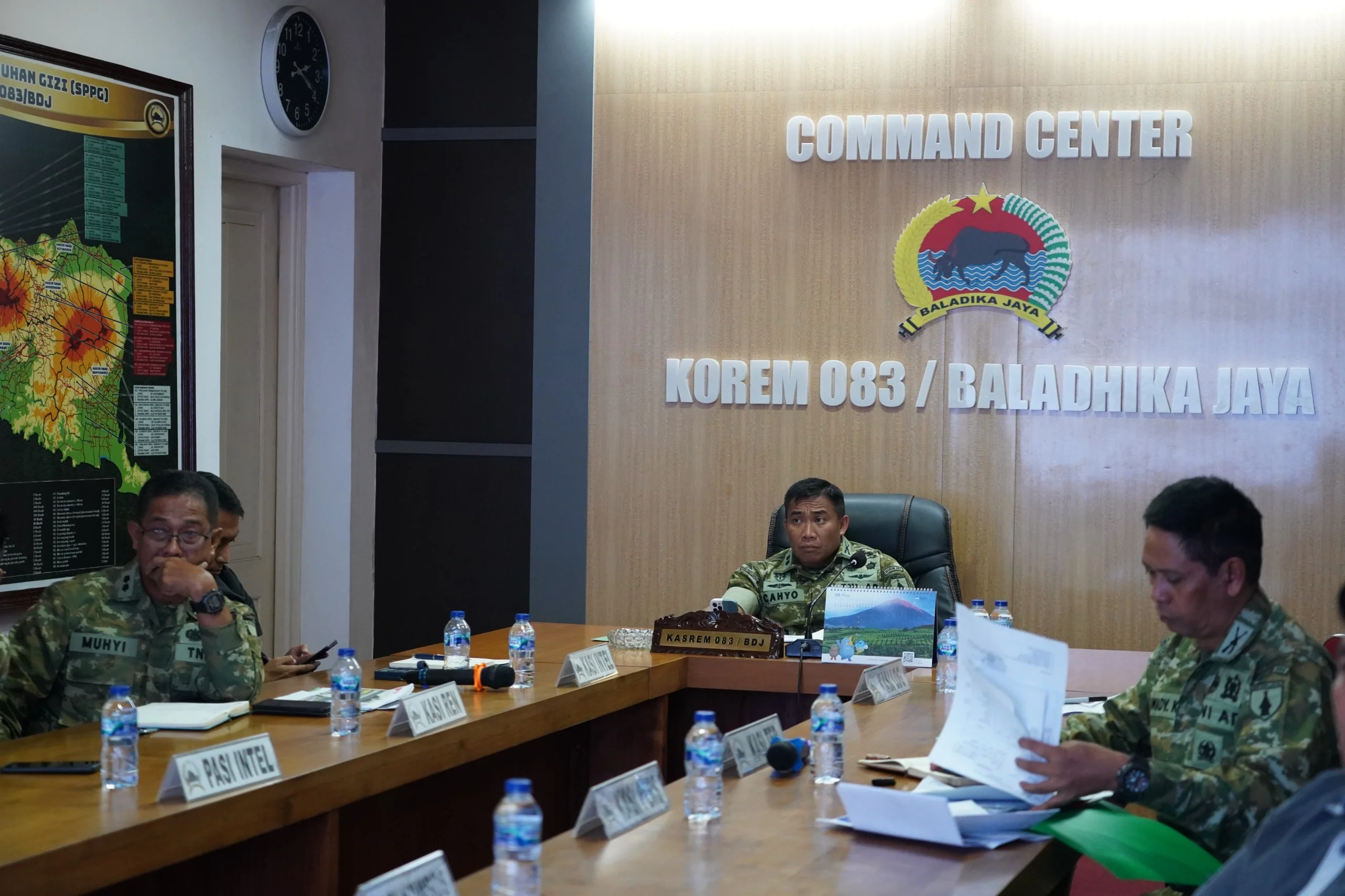 Vicon Kasrem dengan Kodim Jajaran Korem 083/BdJ