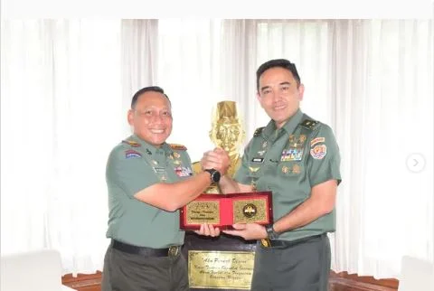 Danrem 083/Bdj Menerima Kuinjungan Tim Puldata Pokja Sahli Kasad Bid.Kumham dan Narkoba