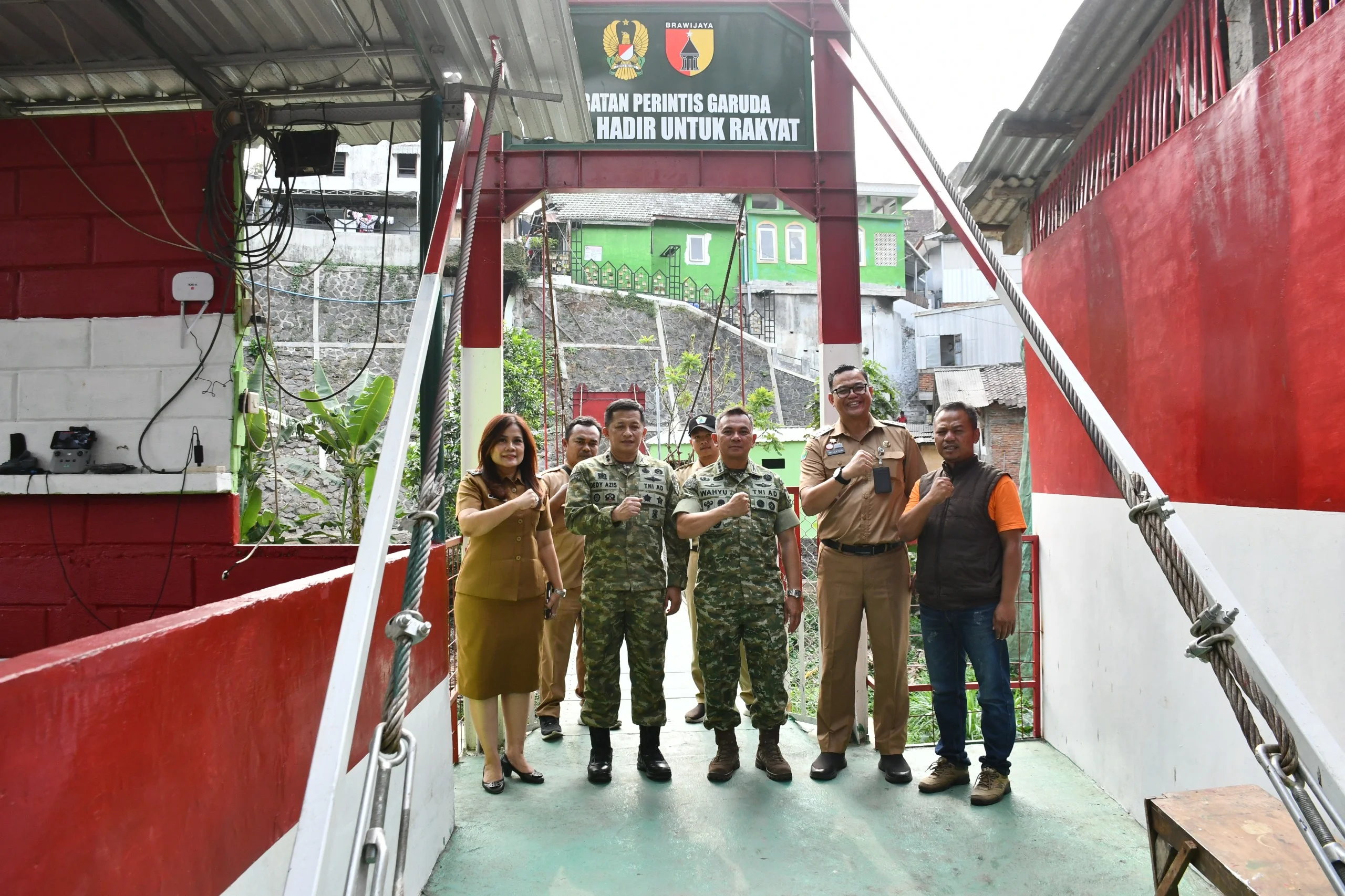 PENGECEKAN JEMBATAN PERINTIS KODIM 0833 KOTA MALANG