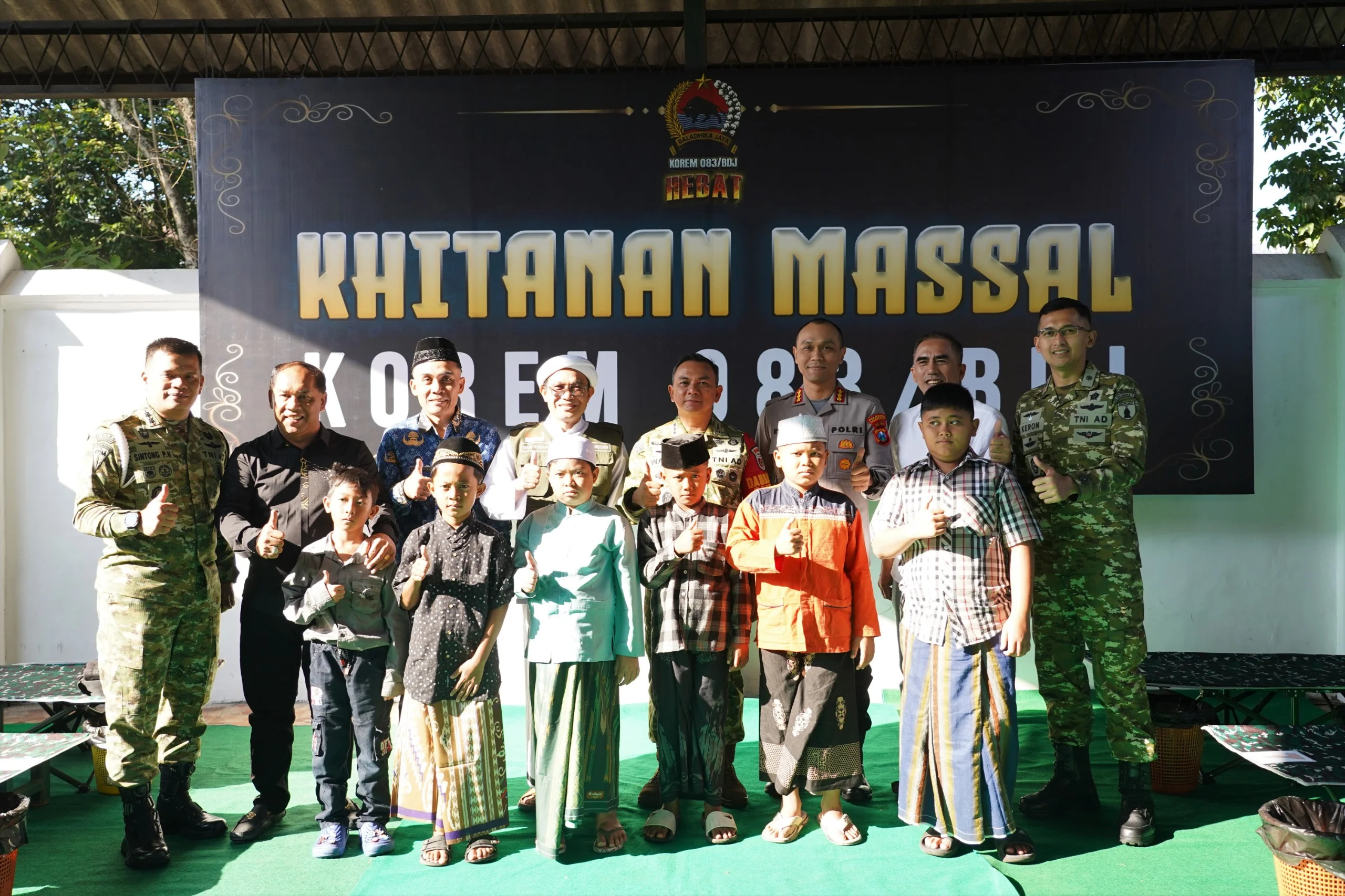 Danrem 083/Bdj : Khitan Massal Wujud Pengabdian TNI Kepada Masyarakat