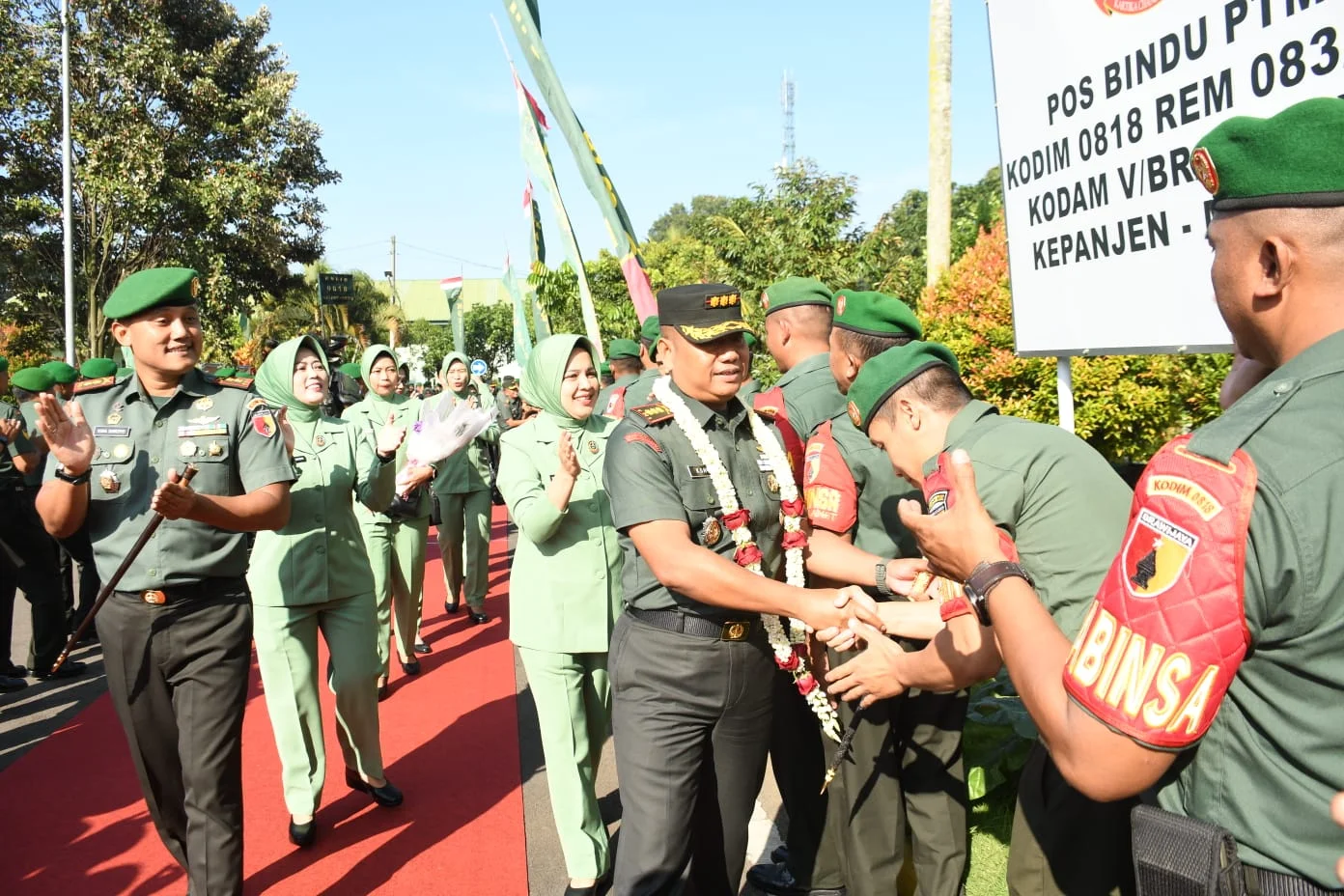 Lawatan Danrem 083/Bdj Dampingi Ke Kodim 0818/Kab Malang-Batu