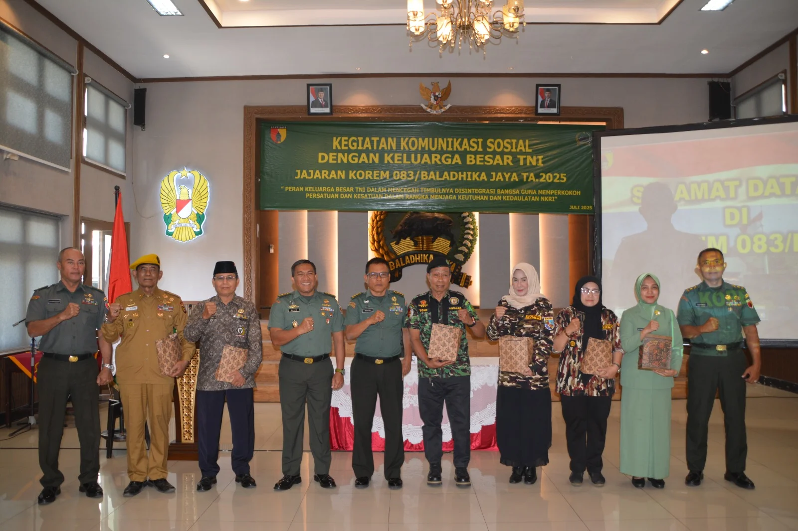 Korem 083/Bdj Gelar Komsos Dengan Tomas TA. 2025