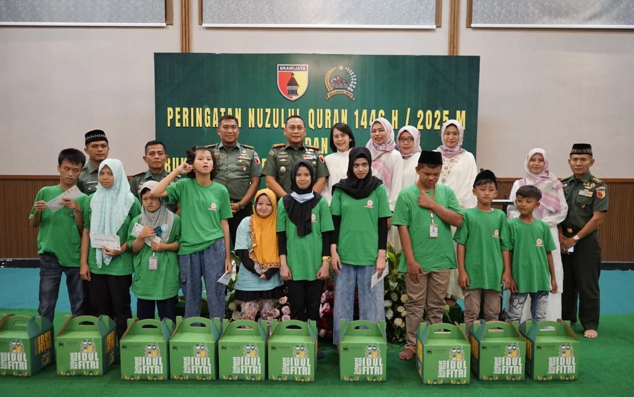 Korem 083/Bdj Peringati Nuzulul Qur'an 1446 H Dan Buka Puasa Bersama Anak Disabilitas