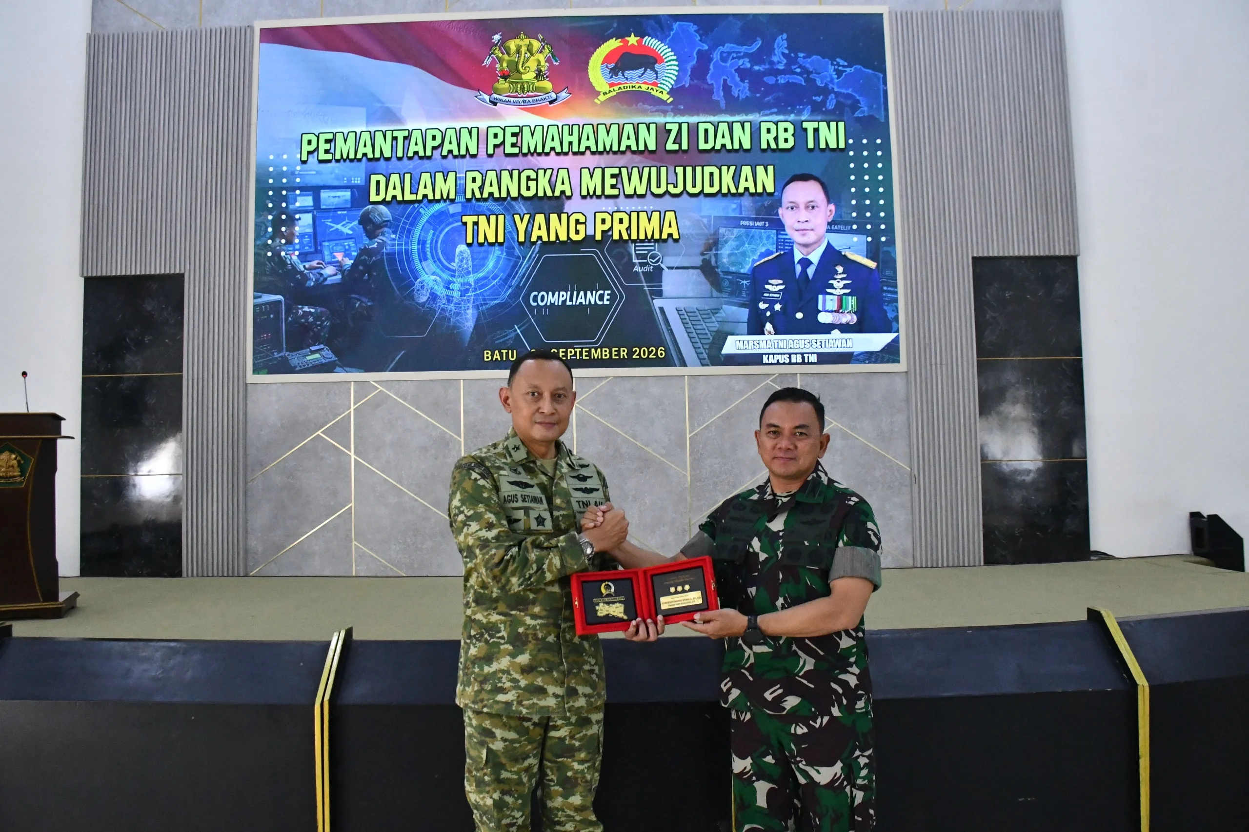 KEGIATAN DI POLTEKAD DALAM RANGKA MONITOR DAN EVALUASI  PEMBANGUN ZONA INTEGRITAS