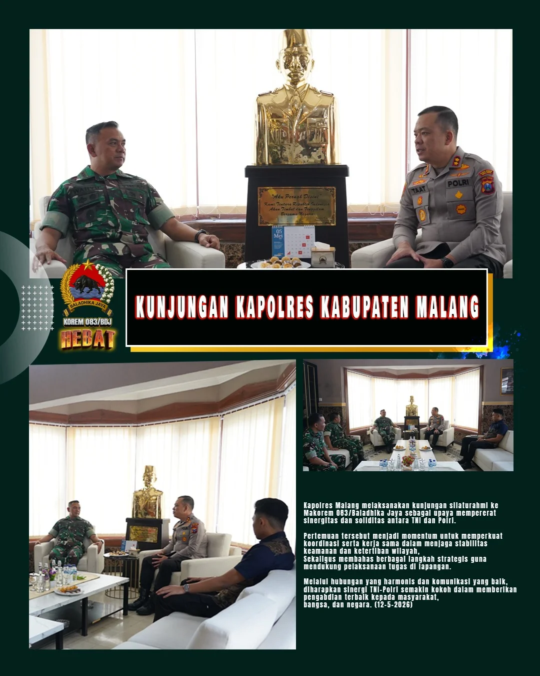 Kunjungan Kapolres Kabupaten Malang