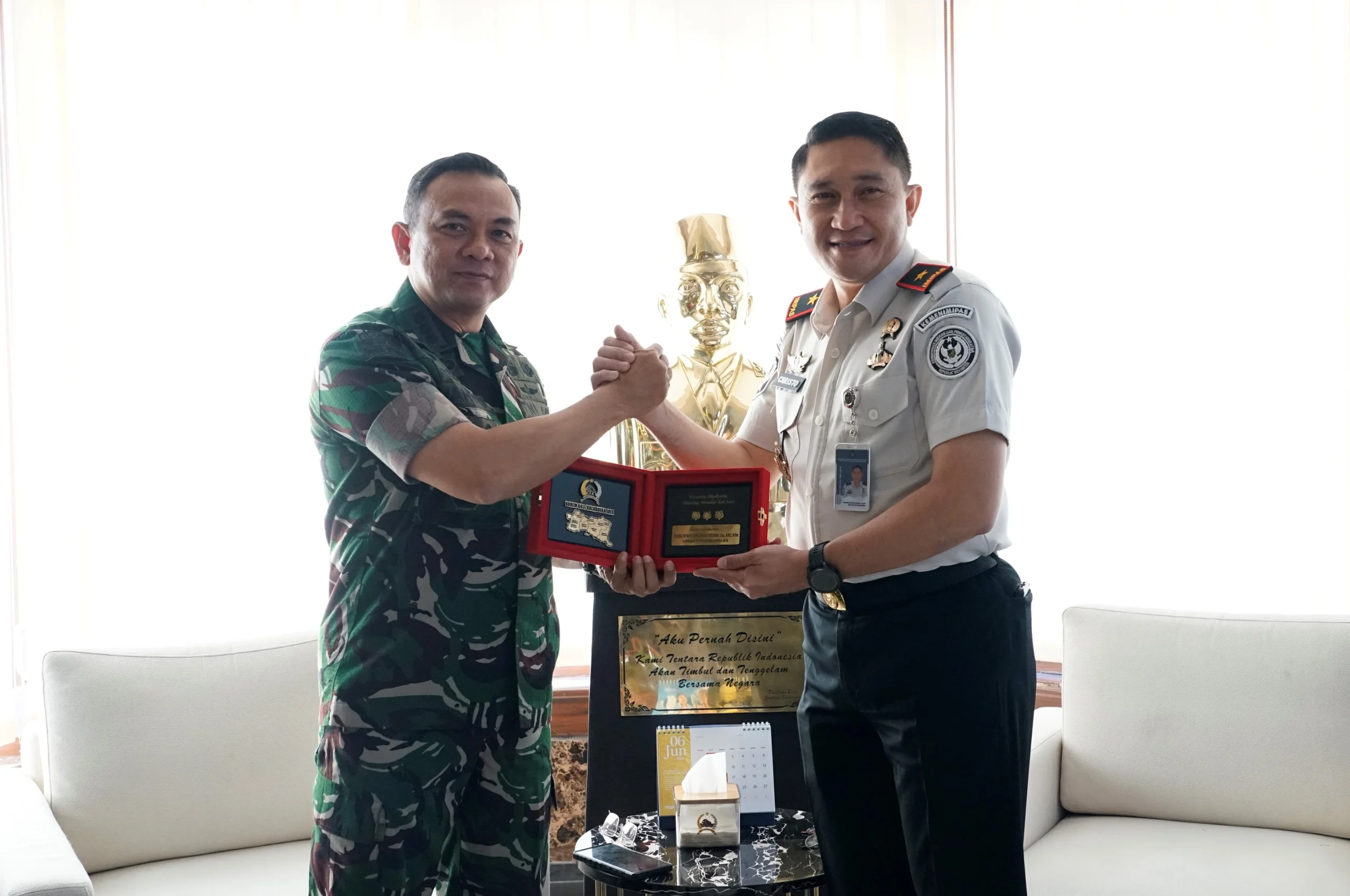 Silaturahmi Kalapas Kota Malang Ke Danrem 083/BDJ