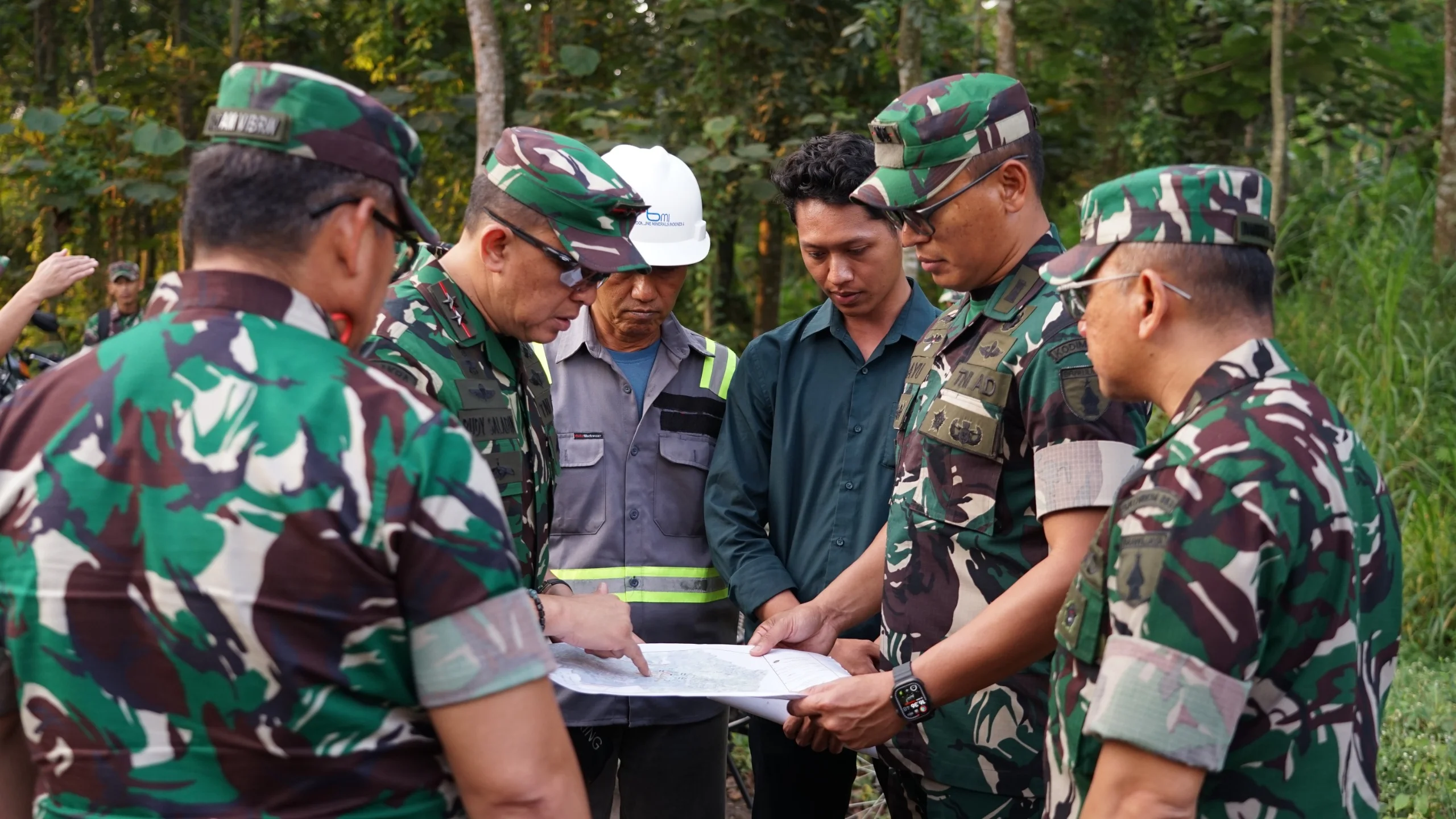 Peninjauan Yon TP 534 di Sidodadi