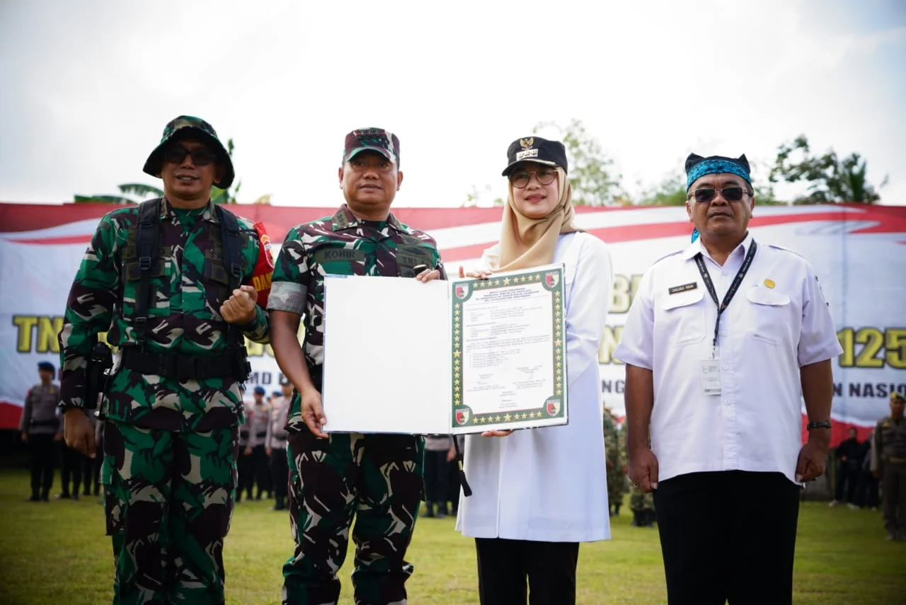 TMMD Ke 125 Kodim 0825 dibuka, Perkuat Ketahanan Sosial Dan Pembangunan Desa