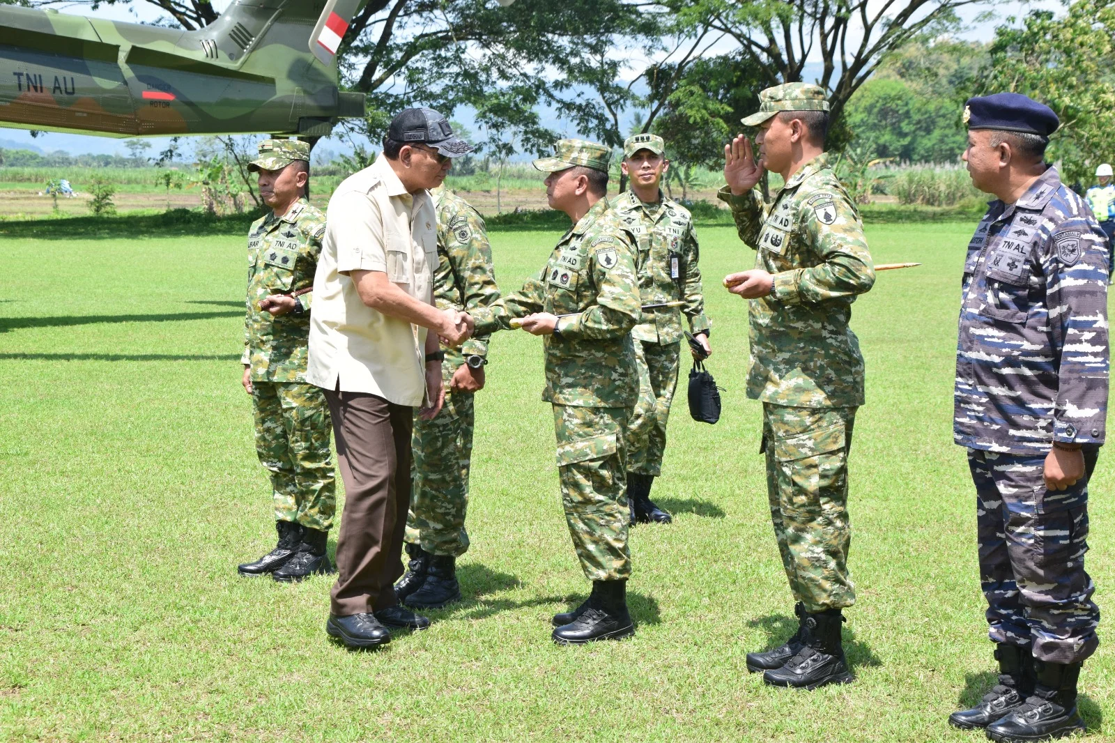 Kunker Menhan di Pindad Kabupaten Malang