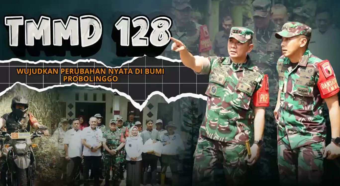 TMMD Ke-128 Wujud Perubahan Nyata Di Bumi Probolinggo.