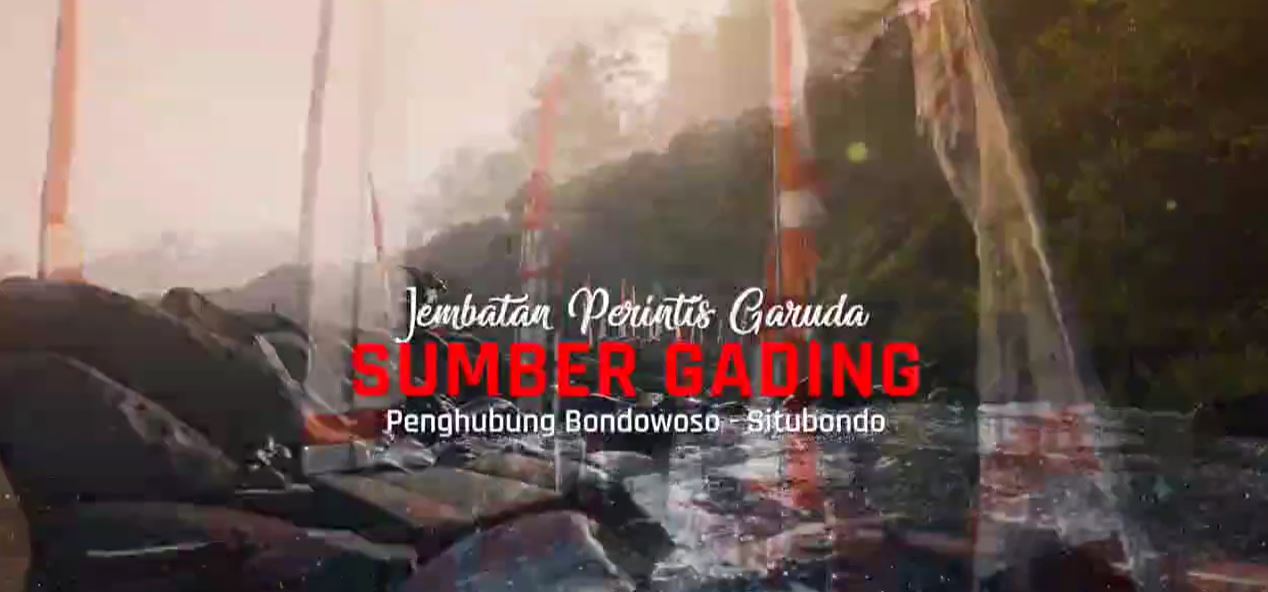 Jembatan Perintis Garuda Sumber Gading Penghubung Bondowoso-Situbondo.