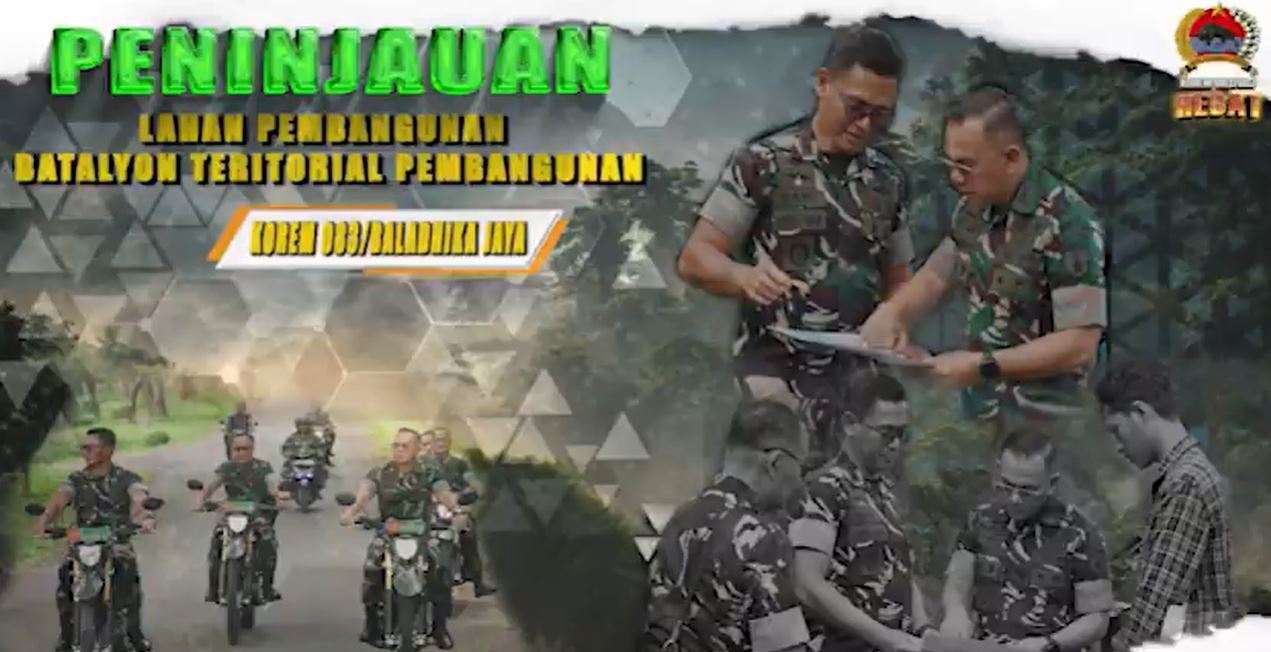 Peninjauan Lahan Pembangunan Batalyon Teritorial Pembangunan KOREM 083/Baladhika Jaya.