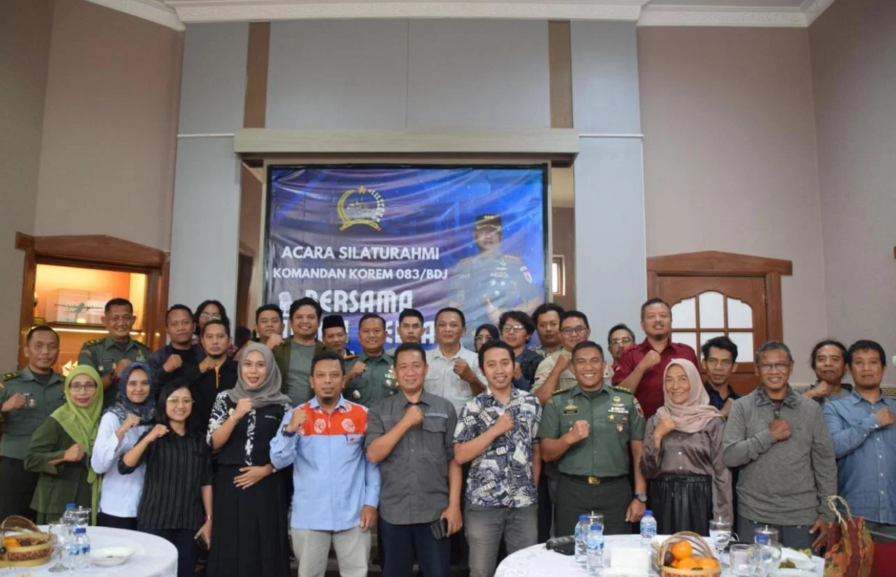 Danrem 083/Bdj Jalin Silaturohmi Bersama Insan Media Malang Raya