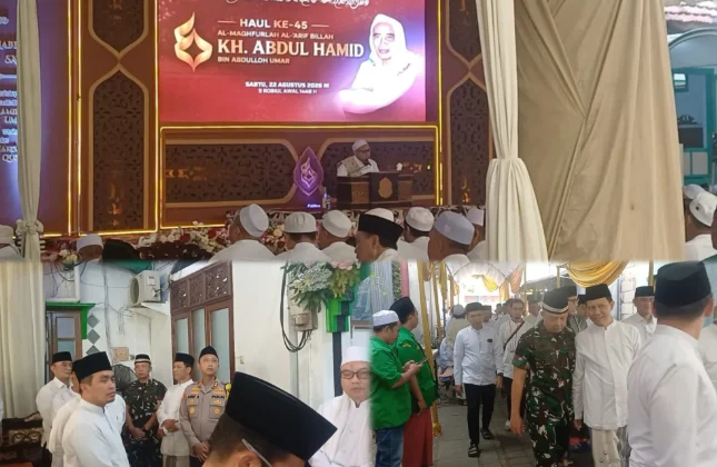 Perkuat Silaturahmi Ulama dan Umara, Dandim 0819 Pasuruan Hadiri Haul ke-45 KH. Abdul Hamid