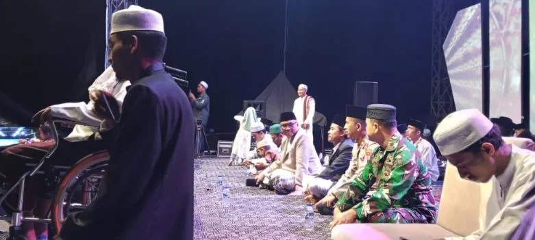 Danramil Tenggarang Hadiri Maulid Nabi di Ponpes Al Maliki, 1.000 Jamaah Larut dalam Sholawat