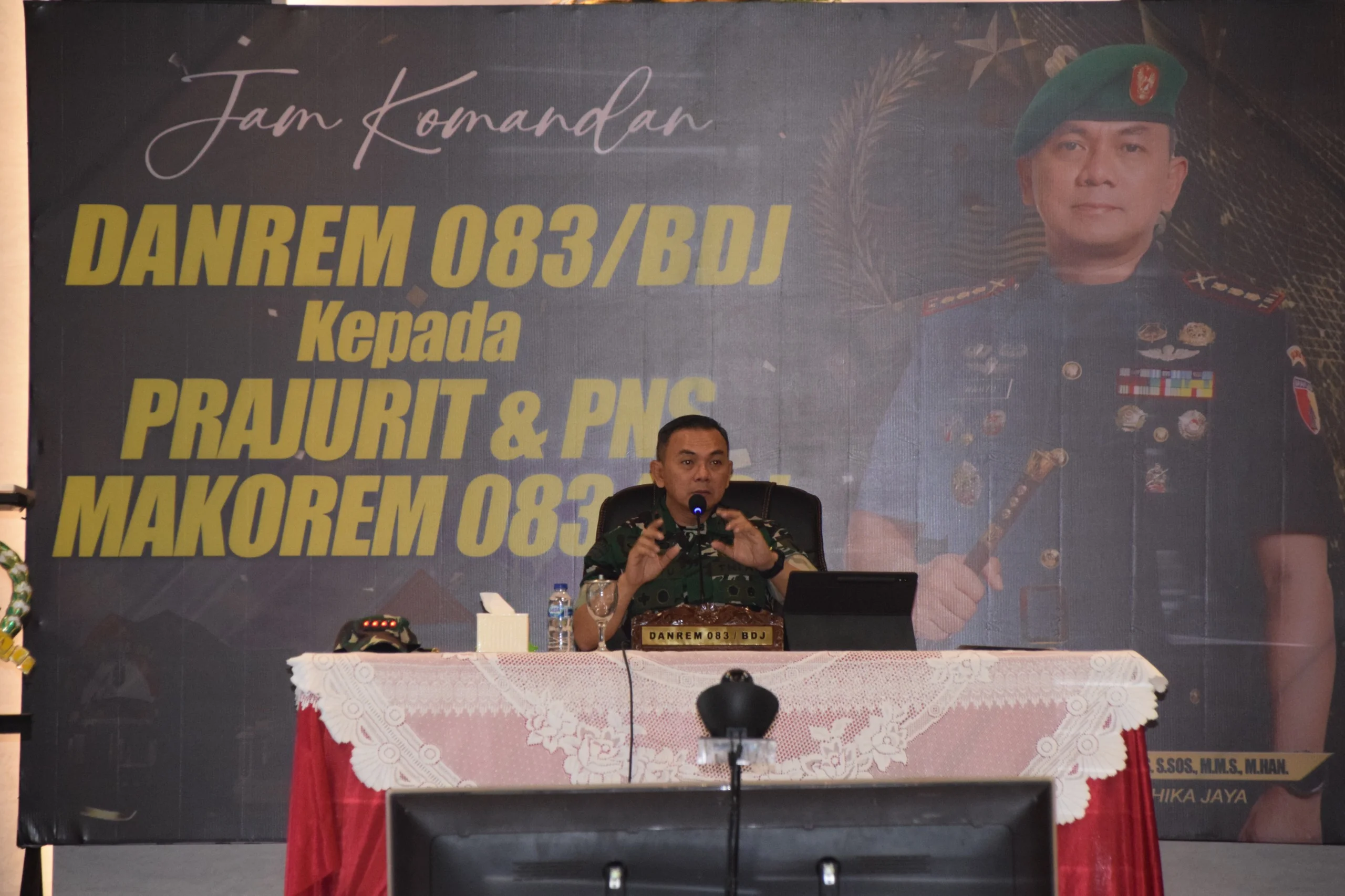 Danrem 083/Bdj  Kekuatan Teritorial Harus Hadir sebagai Solusi Masyarakat