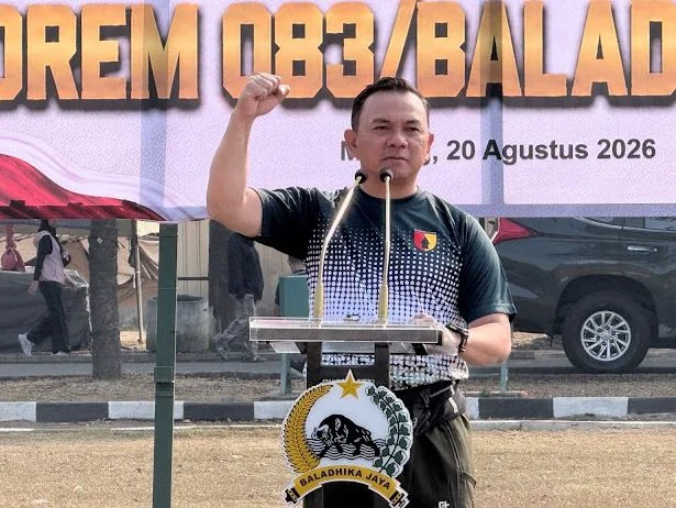 Danrem 083/Bdj: Menang Kalah Bukan Utama, Kekompakan Keluarga Besar yang Terpenting