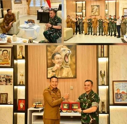 The Commander of the 083/Bdj Military District and the Mayor of Malang Unite for a Safe and Prosperous City