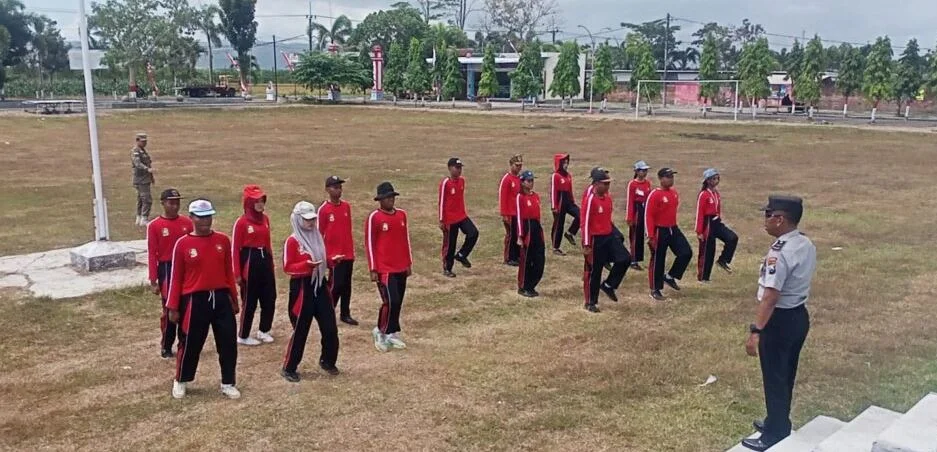 Danramil 0825/09 Tegaldlimo, Memerikan Arahan terhadap Calon Paskibraka