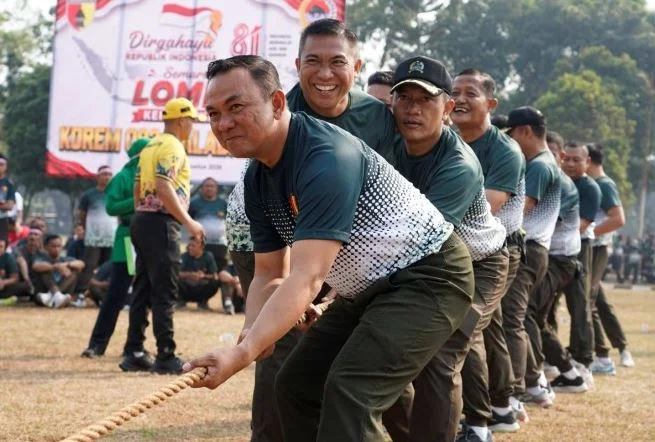 Danrem 083/Bdj Kobarkan Semangat Juang dan Kebersamaan HUT RI Ke-81