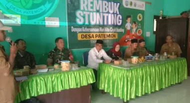 TNI Bersama Pemerintah dan Masyarakat Bersinergi Wujudkan Desa Patemon Bebas Stunting