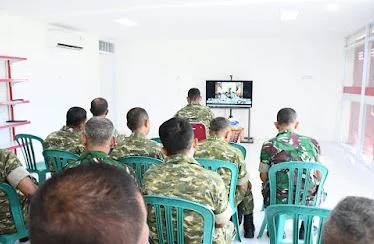 Dandim 0822 Bondowoso Ikuti Evaluasi KDKMP, Wapang TNI Tekankan Percepatan Pembangunan
