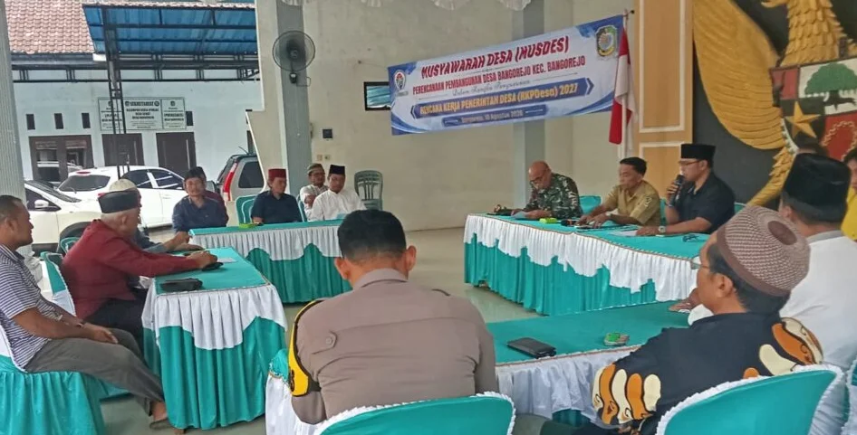 Sinergi Forpimka dan Koramil Bangorejo Matangkan Pengamanan Pengajian Sema’an Al-Qur’an dan Dzikrul Ghofilin Moloekatan Gus Miek