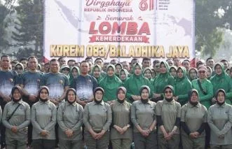 Semarak HUT RI ke-81, Danrem 083/Bdj Satukan Semangat Juang dan Kebersamaan