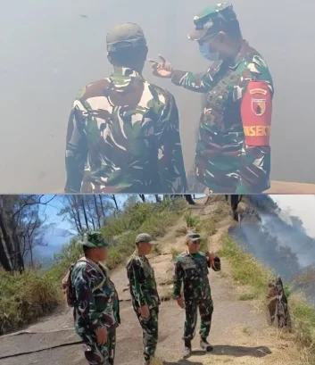 Danrem 083/Bdj: Penanganan Karhutla Bromo Harus Dilakukan dengan Kekuatan Bersama