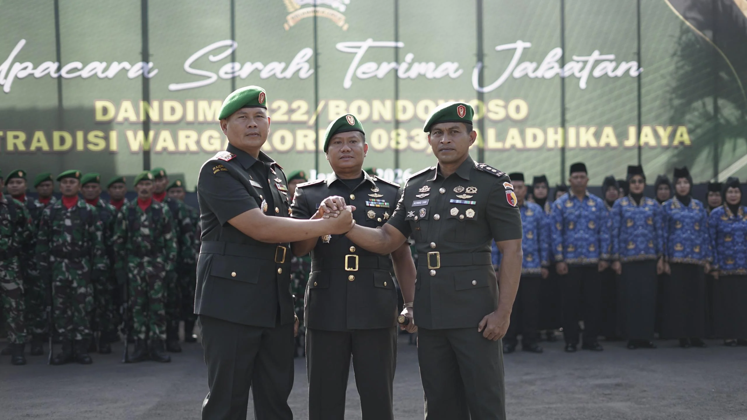 Danrem 083/Bdj Pimpin Sertijab Dandim Bondowoso, Tekankan Prajurit Harus Produktif