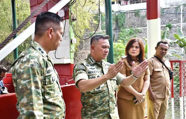 DICEK LANGSUNG DANREM! Jembatan Perintis Garuda Kampung Putih Dipastikan Kokoh dan Aman