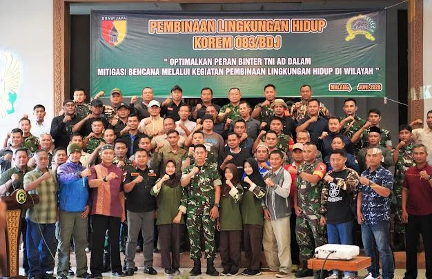 Korem 083/Bdj Perkuat Kolaborasi dengan Ormas dan Karang Taruna Menjaga Kelestarian Lingkungan