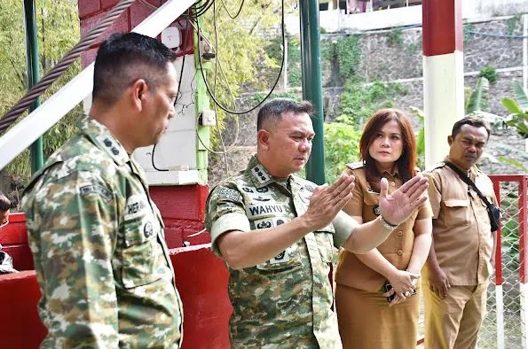 DICEK LANGSUNG DANREM! Jembatan Perintis Garuda Kampung Putih Dipastikan Kokoh dan Aman