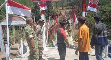 Jembatan Merah Putih Hubungkan Dua Kecamatan, Warga Apresiasi Dukungan Presiden dan TNI