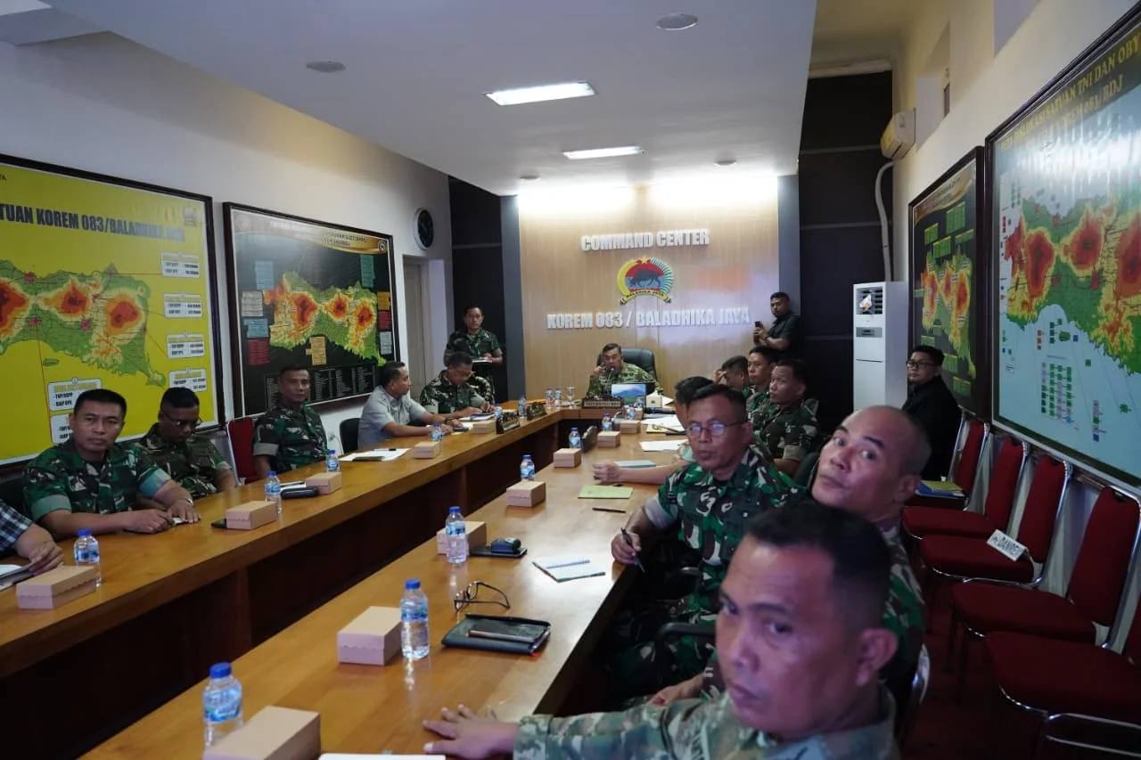 Perkuat Kendali Kewilayahan, Danrem 083/Baladhika Jaya Pastikan Situasi Tetap Kondusif