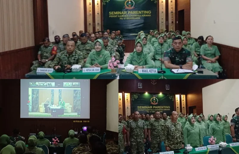Bangun Keluarga Harmonis, Dandim 0819 Pasuruan Ikuti Parenting Hybrid Kodam V/Brawijaya