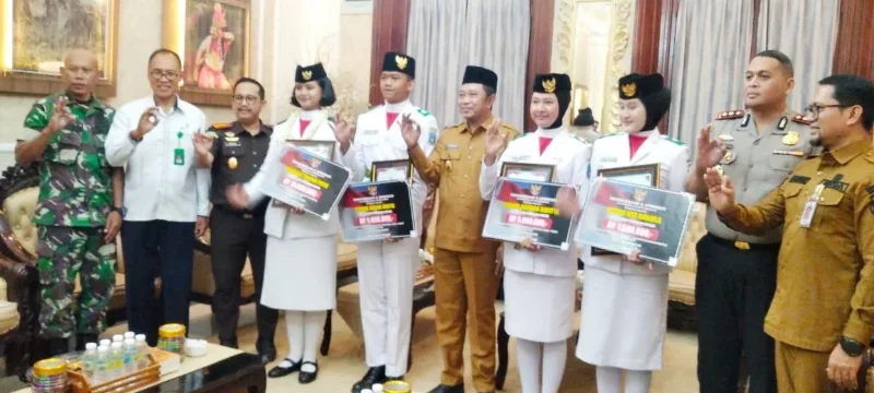 Pasiops Kodim 0822 Hadiri Kepulangan Paskibraka Bondowoso, Tiga Pelajar Bawa Pulang Kebanggaan