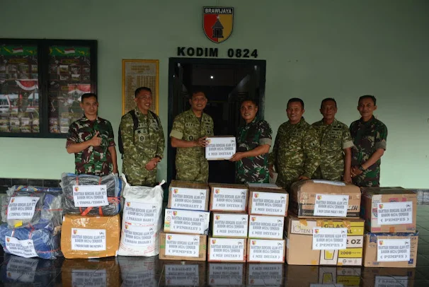 Staf Teritorial Kodim 0824/Jember Himpun Bantuan dari Berbagai Unsur untuk Korban Gempa NTT