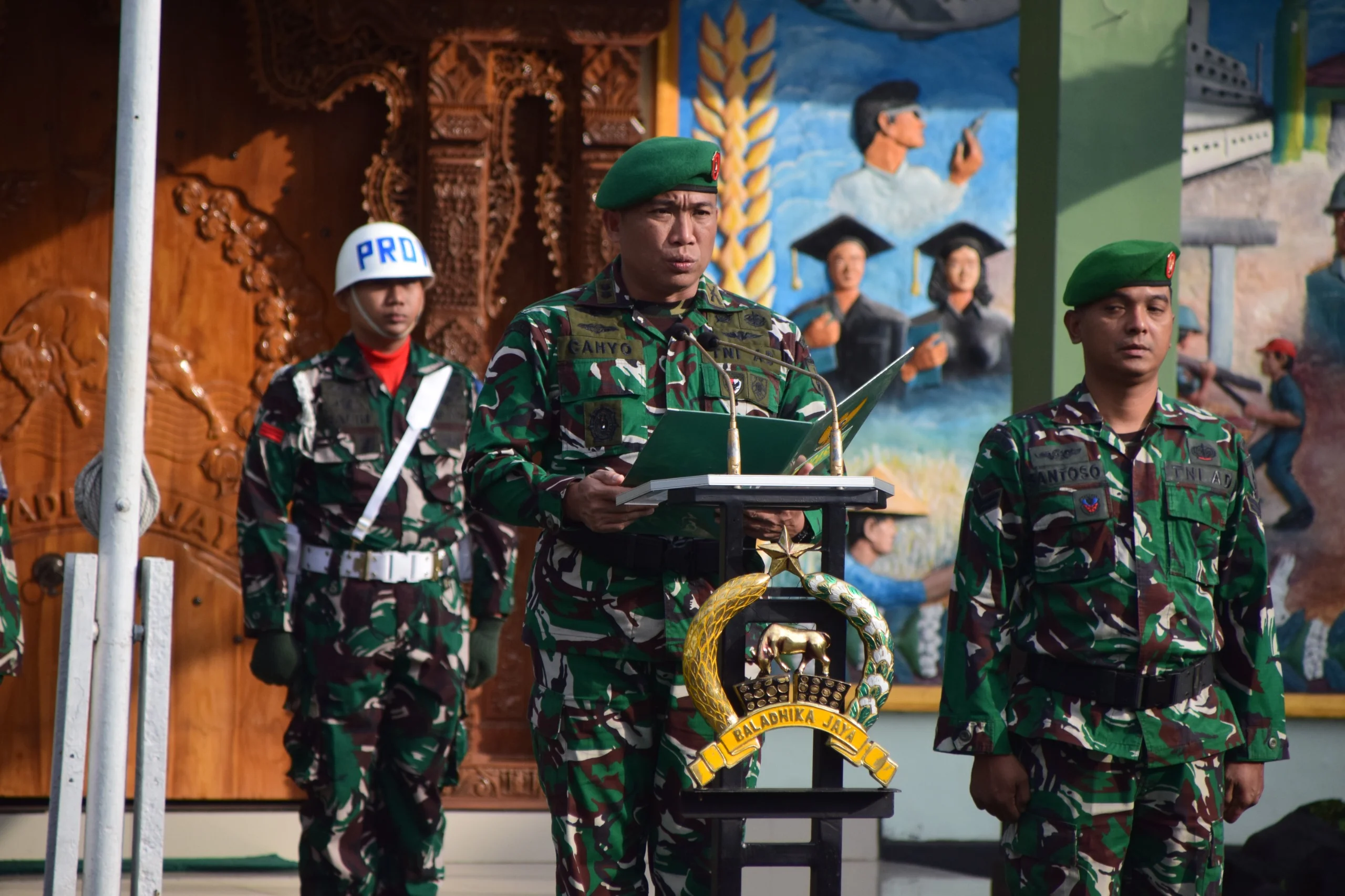 Filosofi HEBAT Jadi Penegas Komitmen Pengabdian Prajurit Korem 083/Baladhika Jaya